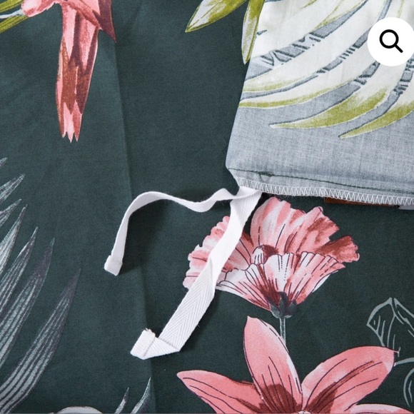 GUC Eikei- Palm Leaves Exotic Tropical Fronds Duvet Cover Set. Oversized King - Picture 5 of 13